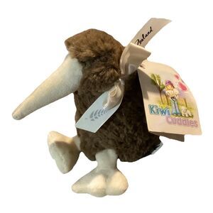 New Zealand Bird Kiwi and Friends Plush Kiwi Brown Sitting Souvenir 6" Plush
